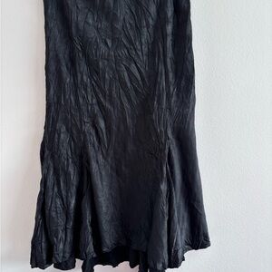 Lesley Georgia London Elegant Black Midi Skirt